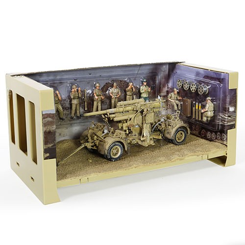 Krupp Flak 36 with Flak Rohr 18 gun barrel & sd. 202 tow vehicle Battle of EL Alamein, North Africa, June 194