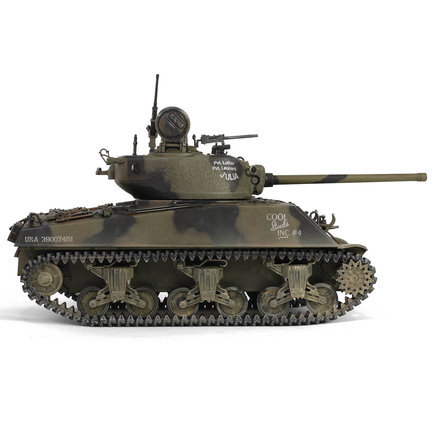 Sherman M4A3 (76), VVSS   "Black Panthers", 761st Tank Battalion, Task Force Rhine, Germany 1945