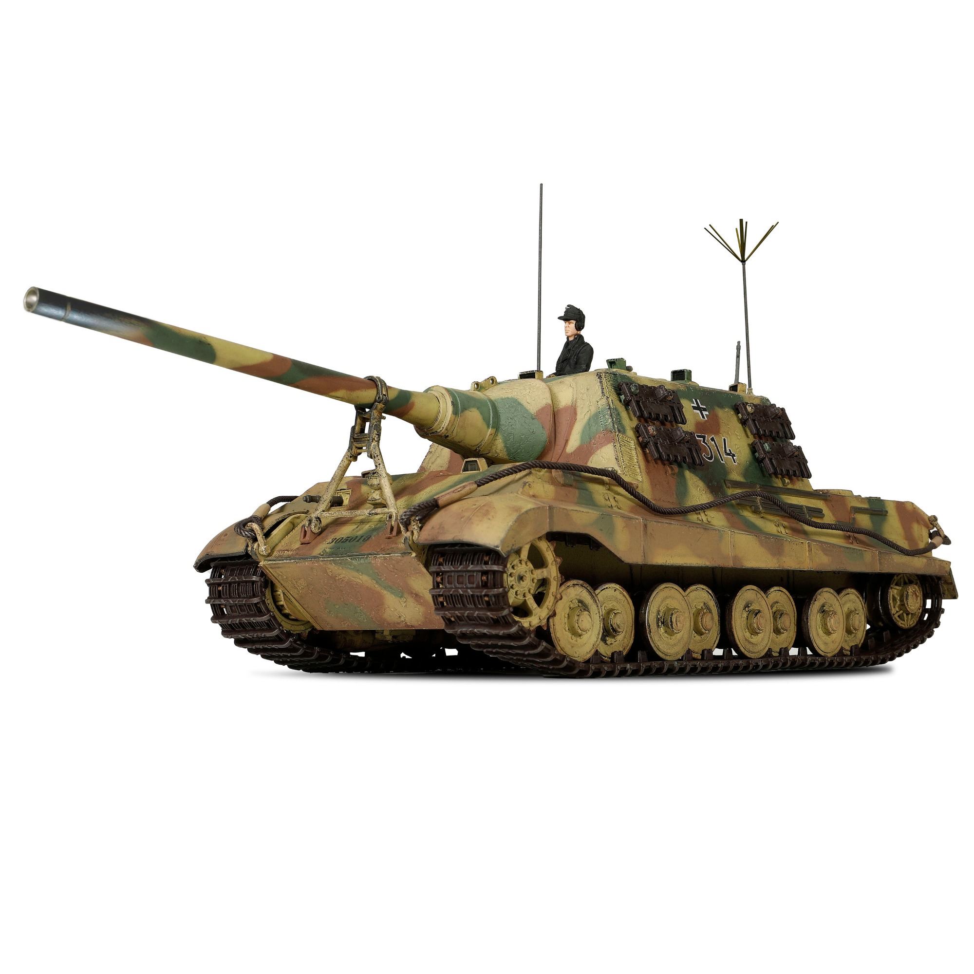 Sd.Kfz.186 Panzerjager Tiger Ausf. B heavy tank "JagdTiger" (Porsche suspension) 3.Kompanie / schwere Panzerjager Abteilung 653, No.314, March 1945