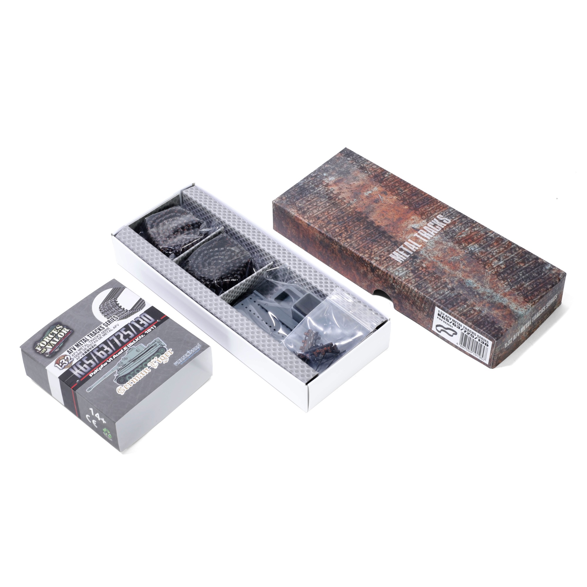 Tiger I tank - Metal track link set (Early production type: Kgs/63/725/130)