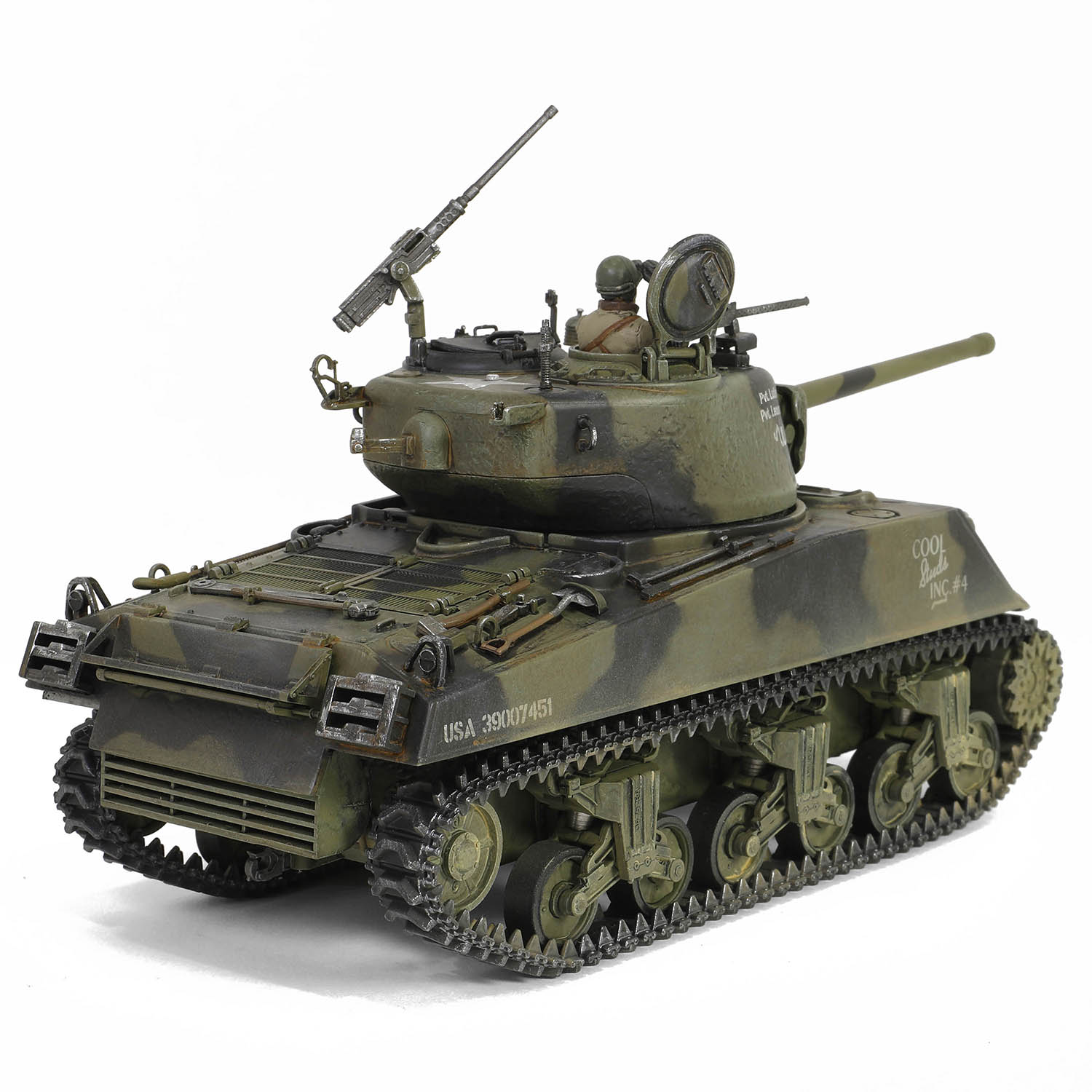 Sherman M4A3 (76), VVSS   "Black Panthers", 761st Tank Battalion, Task Force Rhine, Germany 1945