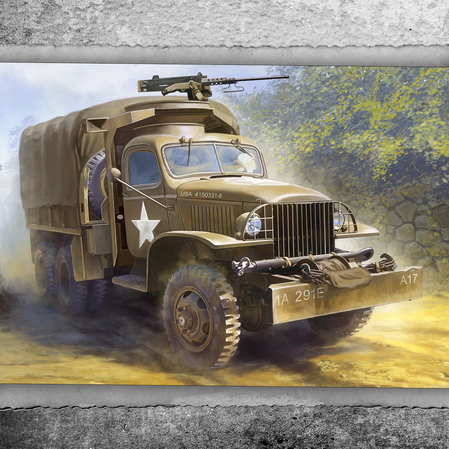 GMC 2.5 Ton cargo truck Normandy, June, 1944