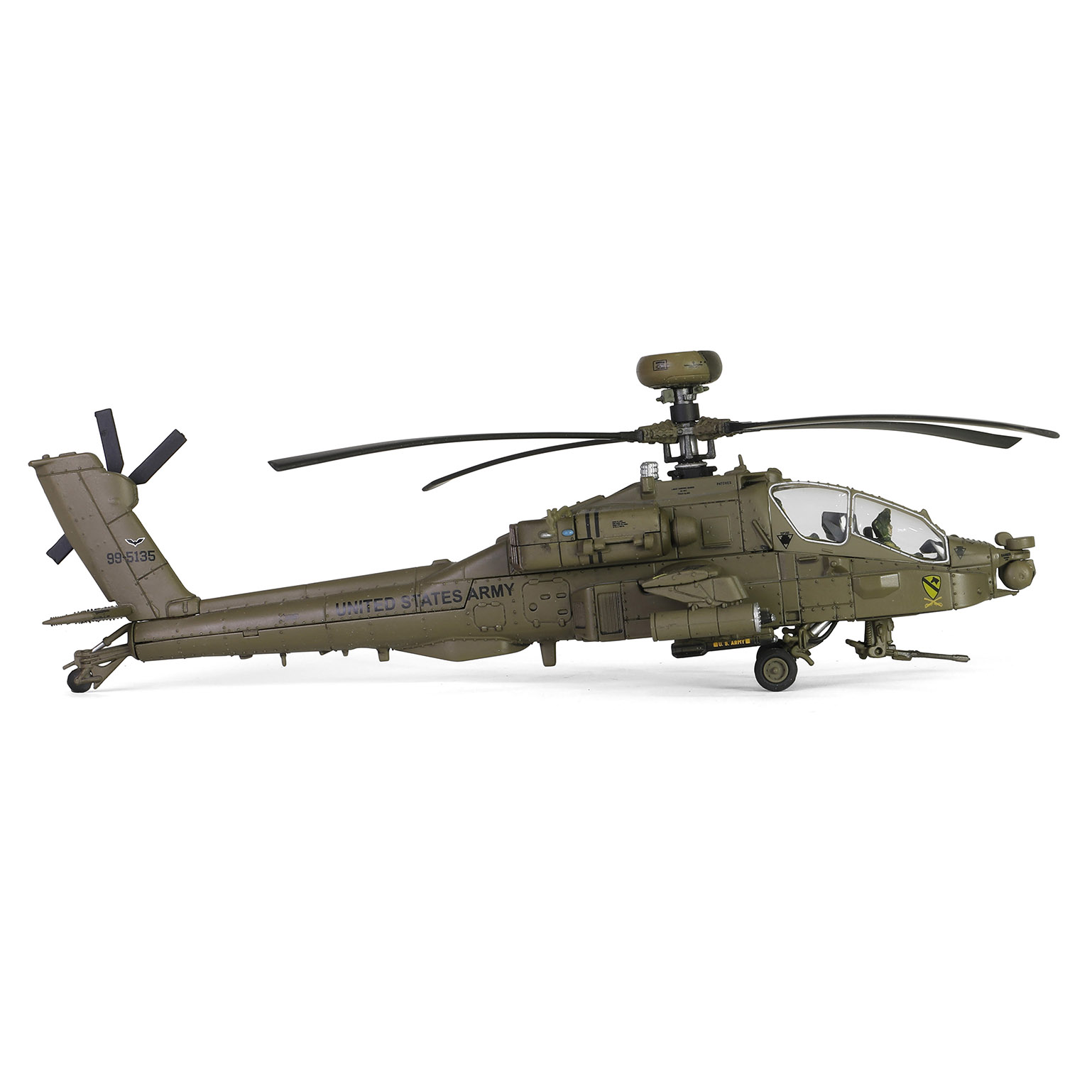 Army Boeing AH-64D Longbow Apache Attack Helicopter  99-5135 of C Company, 1-227 ATKHB, 1st Cavalry Division, 11th Aviation Regiment (Attack),Karbala, Operation Iraq Freedom, March
