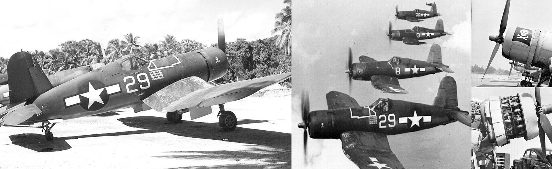 USMC Vought F4U-1 Corsair VF-17 Sqn, 'Lt. Ira C. Kepford', "Jolly Rogers", 1944