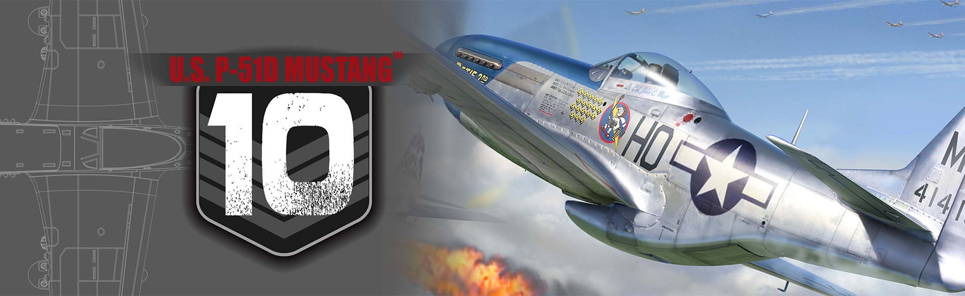 P-51D Mustang aircraft Great Britain, January,1945