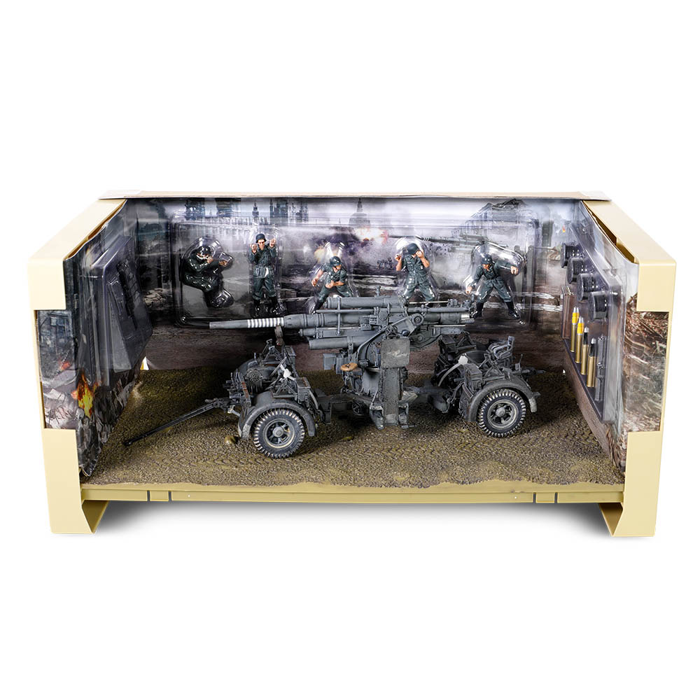 Krupp Flak 36 with Flak Rohr 36 gun barrel & sd. 202 tow vehicle German Army, Stalingrad, USSR