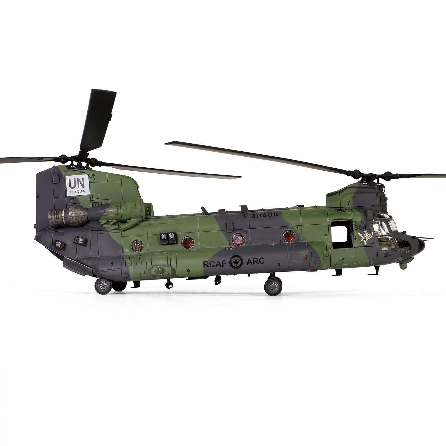 Boeing Chinook CH-147F helicopter Royal Canadian Air Force #147304 (Valkyrie Nose Art), 450 Tactical Helicopter Squadron, Camp Castor, Gao, Mali, Western Africa, 2018-2019