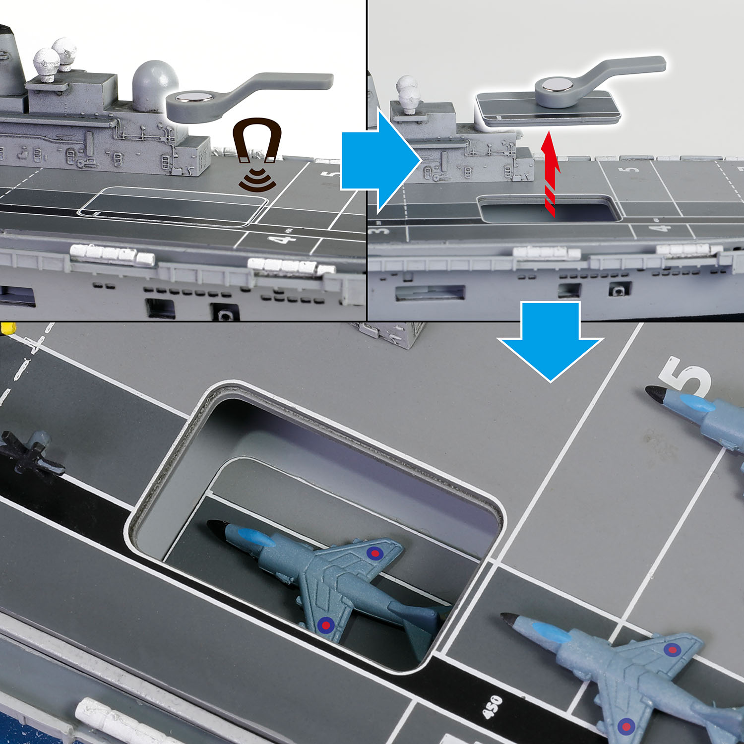 HMS Invincible(R05) Light Aircraft Carrier, Waterline edition Falklands War,1982