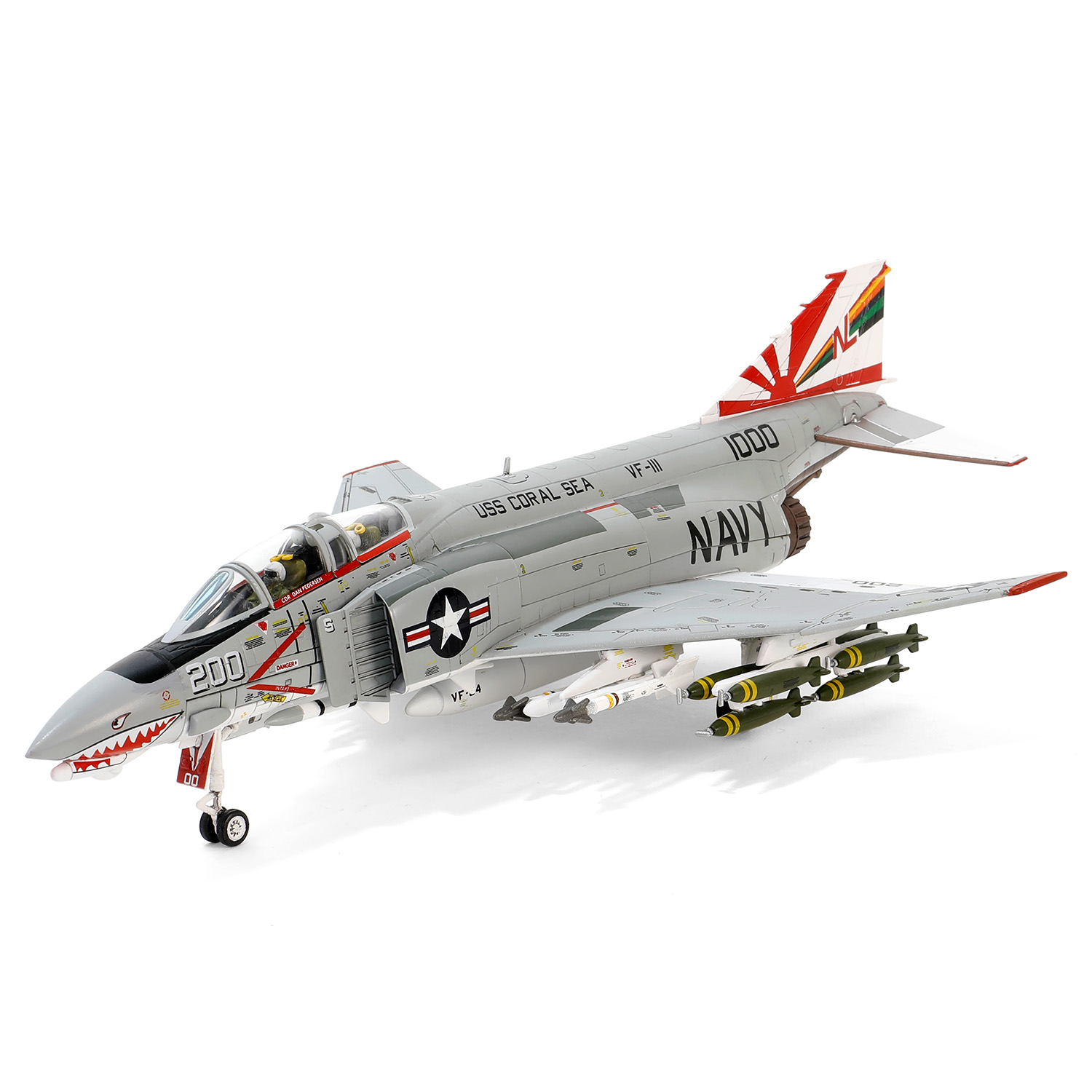 McDonnell Douglas F-4B Phantom II, USN, VF-111 Sundowners, F-4B 200, USS Coral Sea 1970