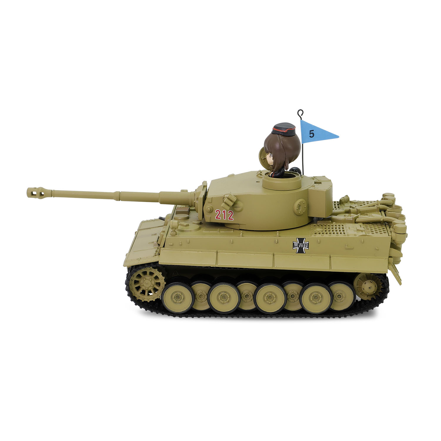 Tiger I (Early Production) Kuromorimine Girls Academy with Maho Nishizumi commander figure