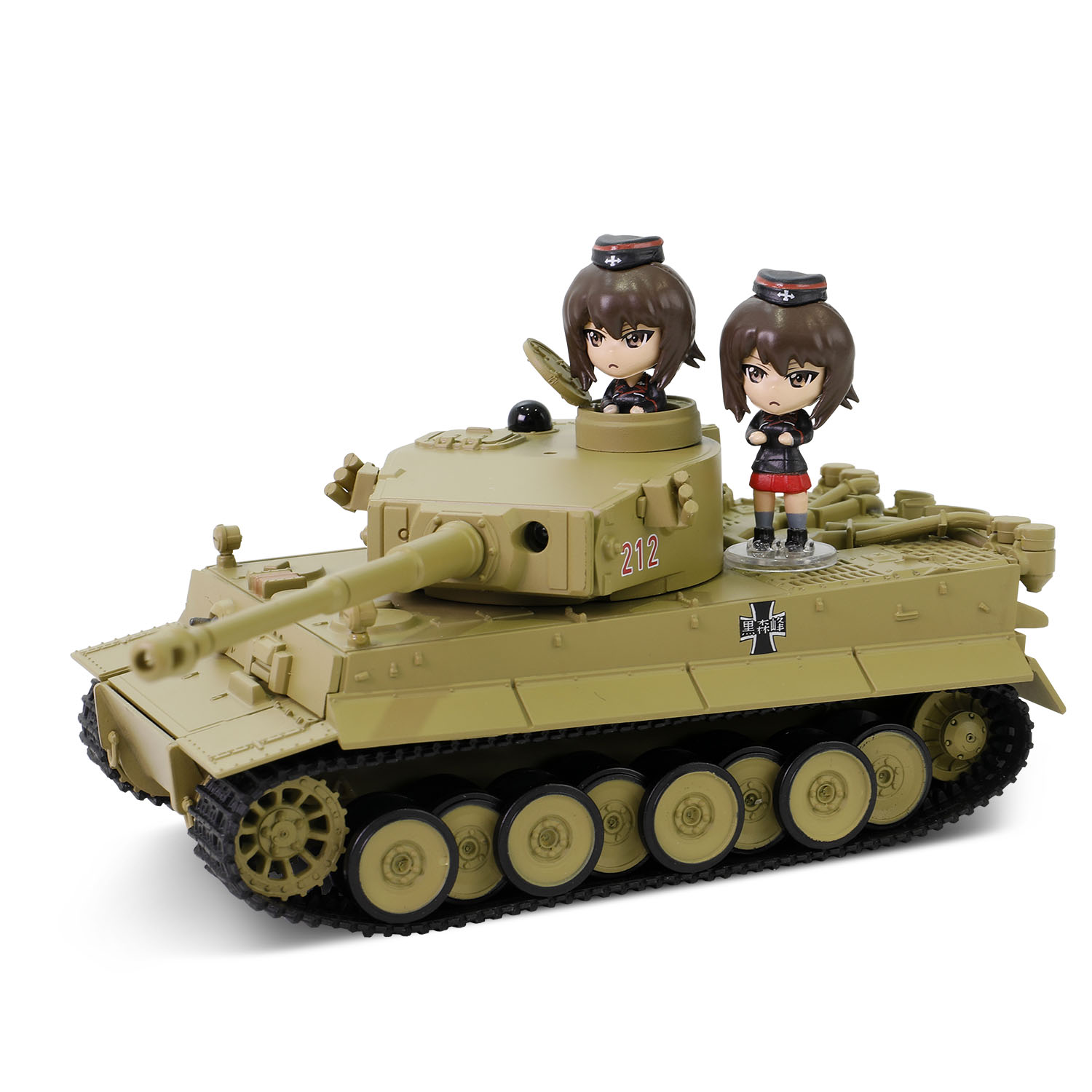 Tiger I (Early Production) Kuromorimine Girls Academy with Maho Nishizumi commander figure