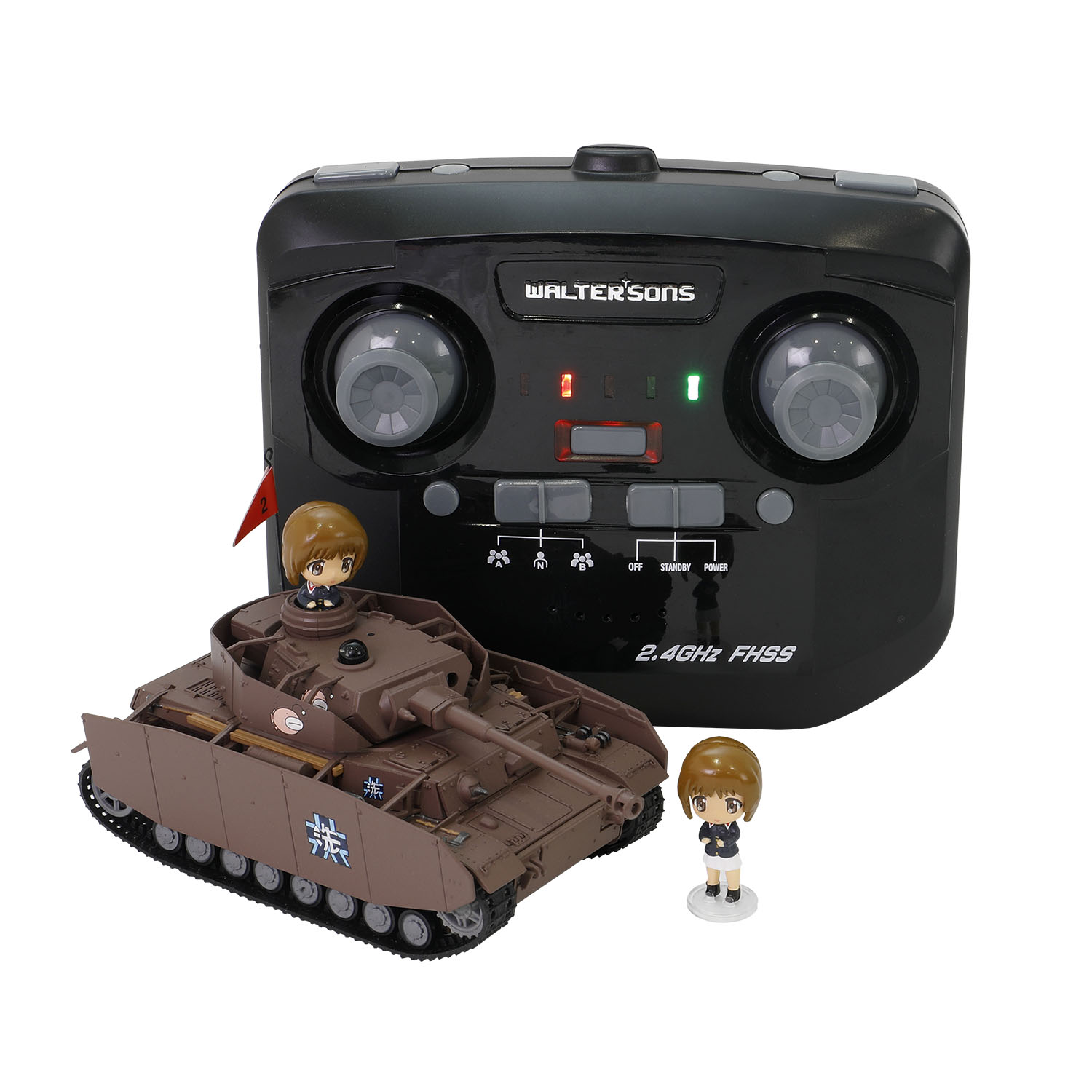 Panzer IV Ausf H Ooarai Girls Academy with Miho Nishizumi commander figure