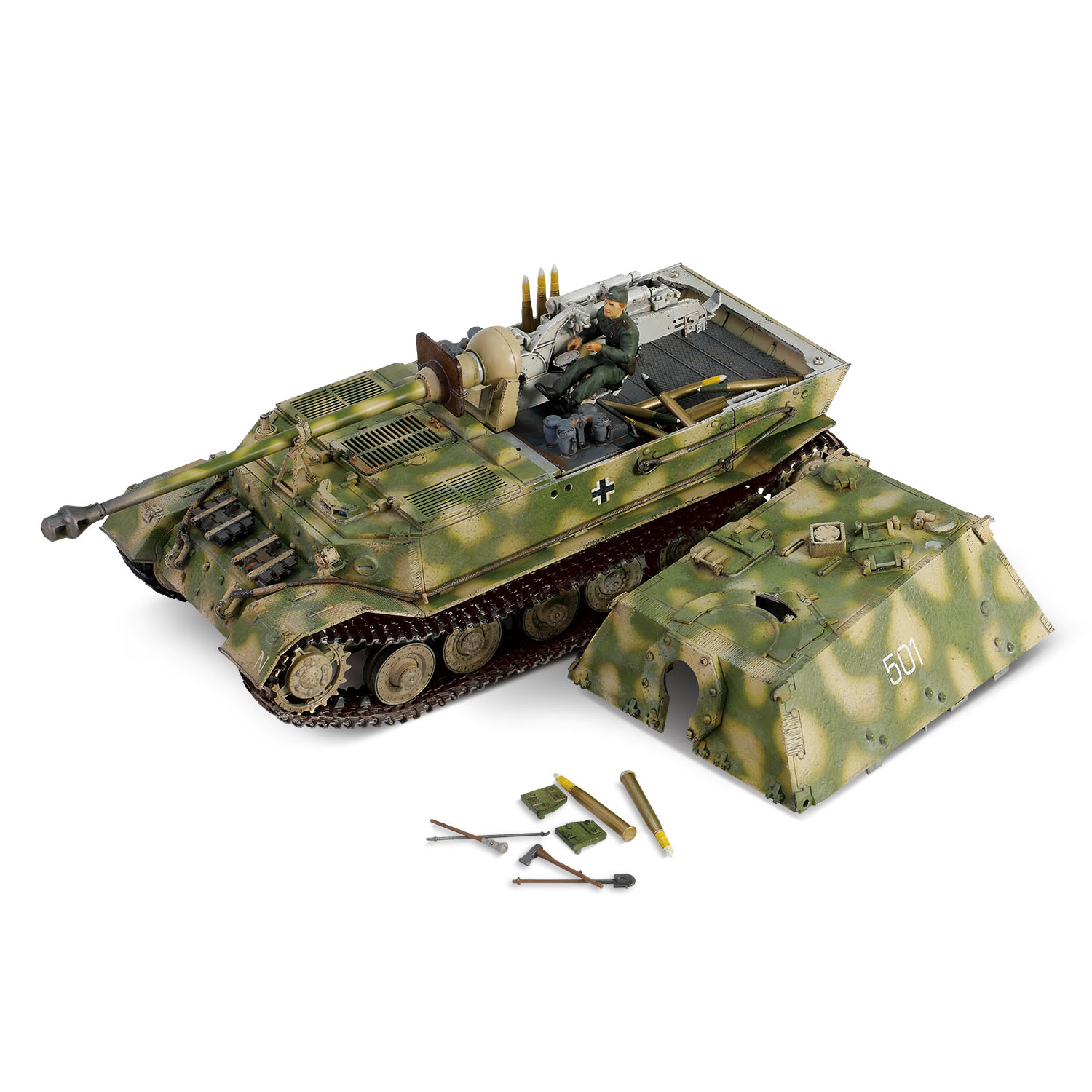 Sd. Kfz.184 Panzerjager Tiger (P) "Ferdinand" Sd.Kfz.184 Ferdinand Nr. 501, Pz.Jg.Abt.654, Kursk Bulge 1943