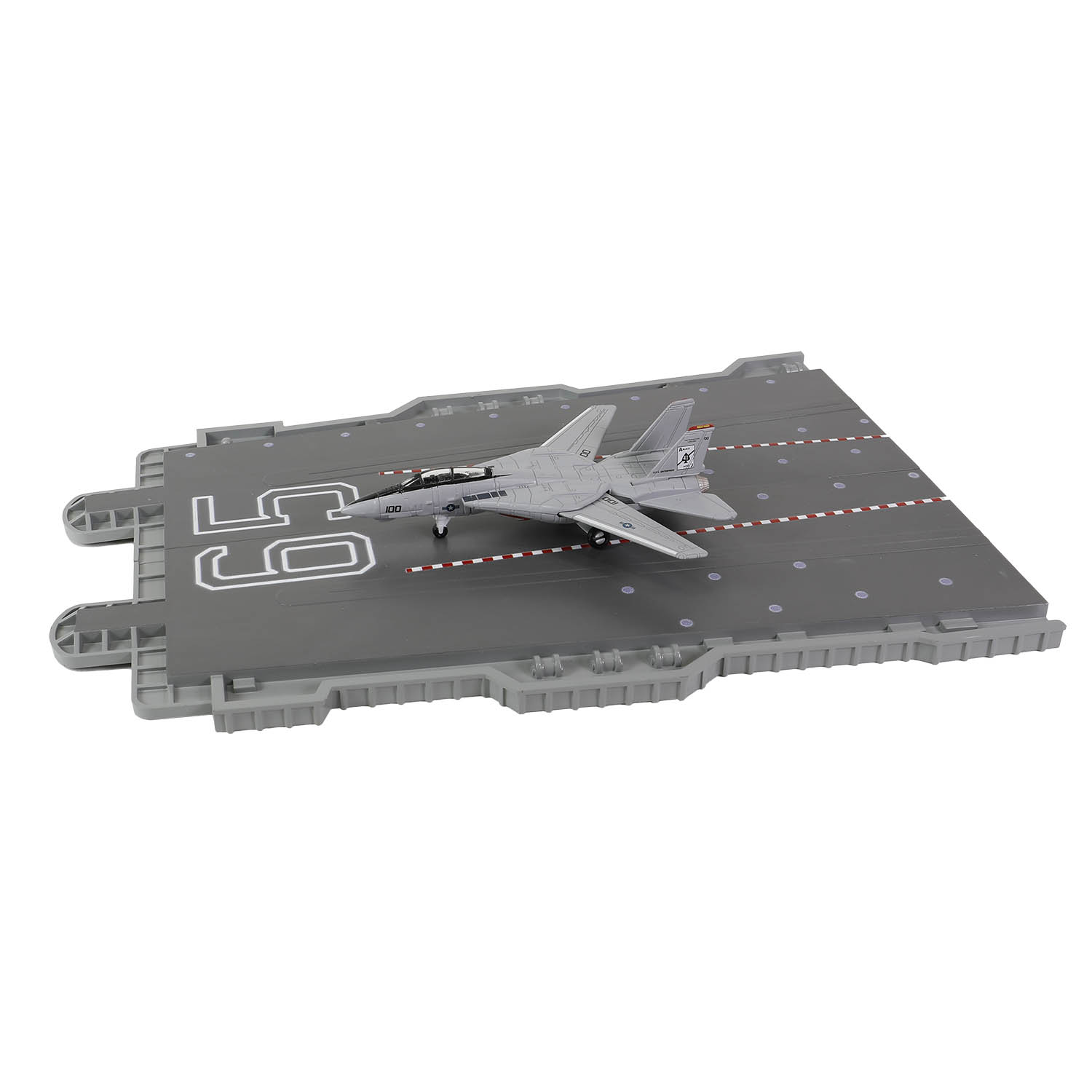 CVN-65 Enterprise deck + 4' Legendary F-14 Tomcat series Section #A deck + F-14A BuNo.161274, VF-41 "Black Aces", USS Enterprise CVN-65, Bosnia & Kosovo, 2001