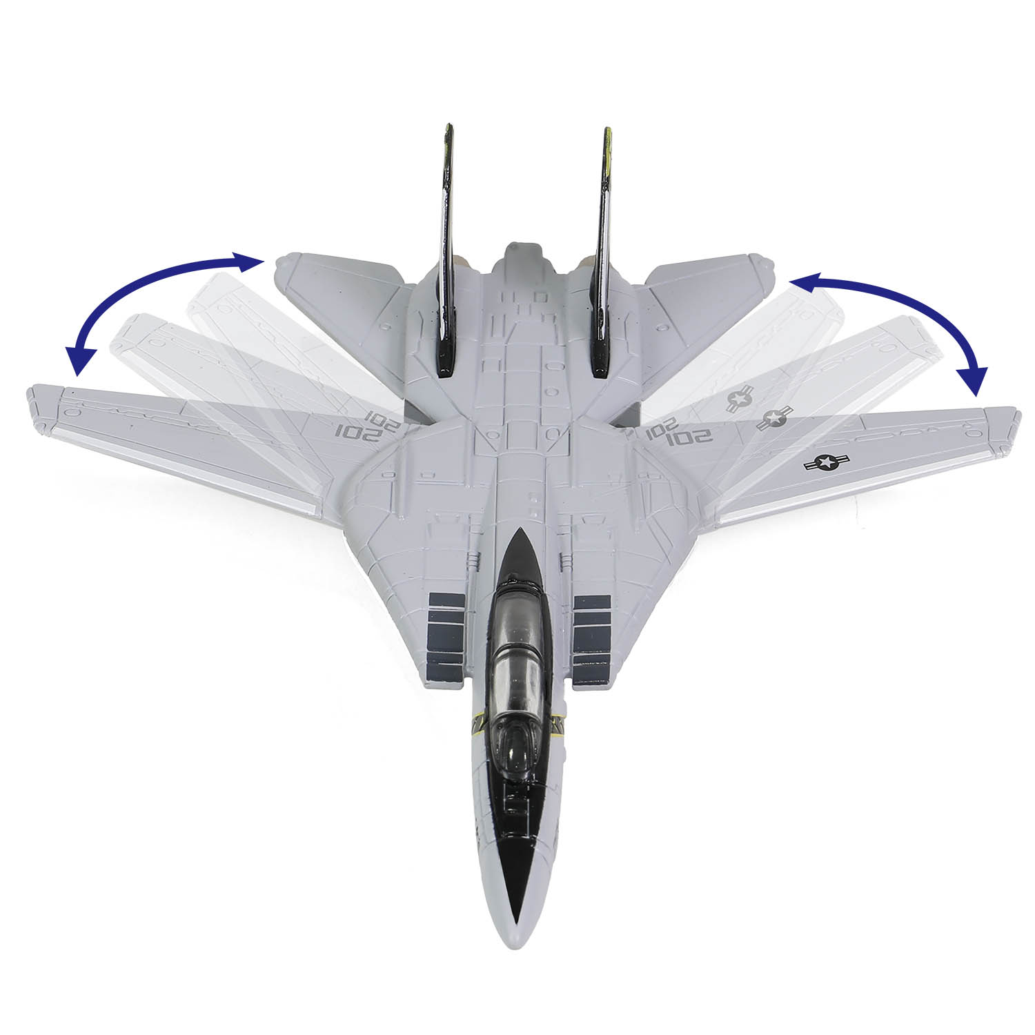 Each F-14 Tomcat with variable-sweep wings 
