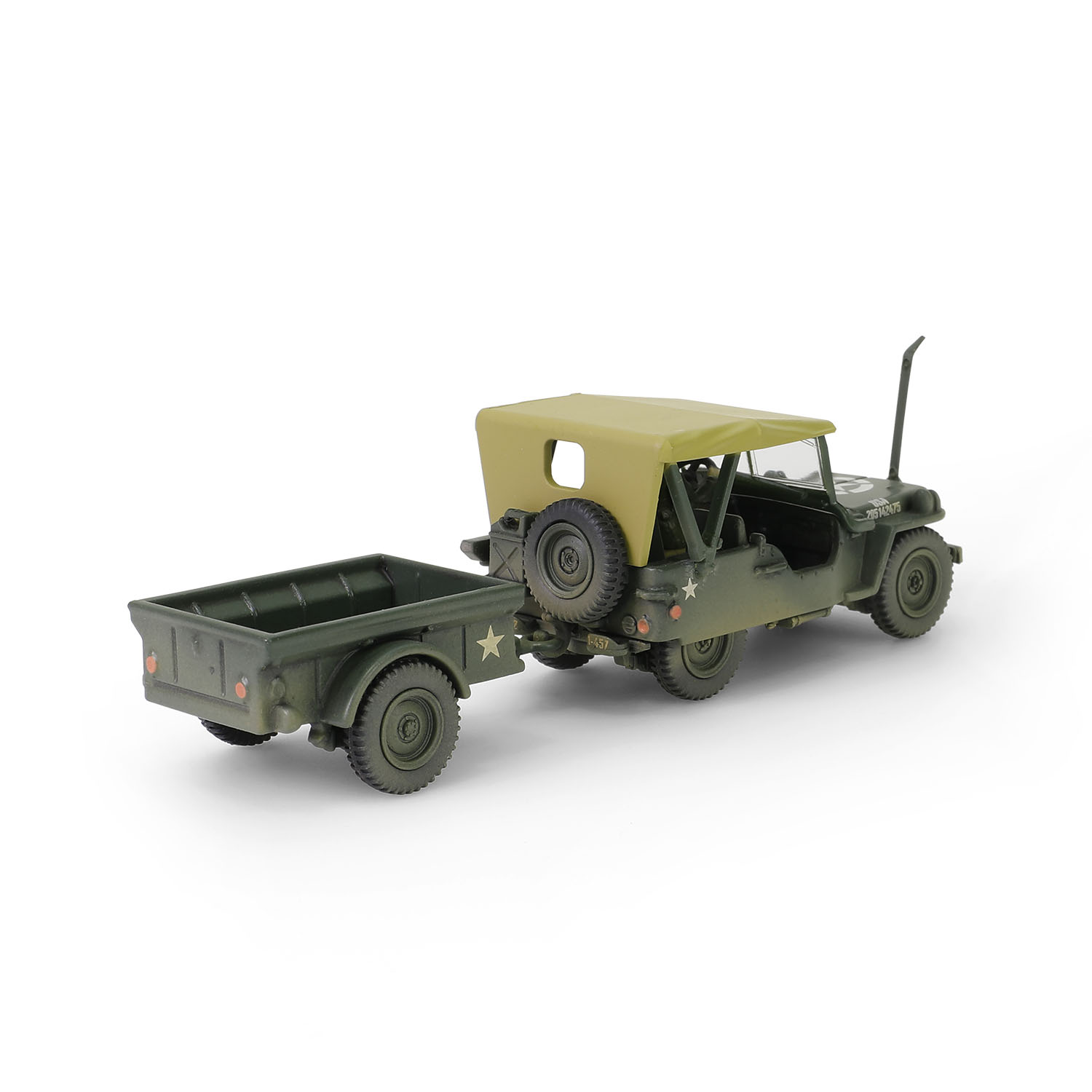 "Willis Jeep" 4x4 off-road vehicle (with trailer)