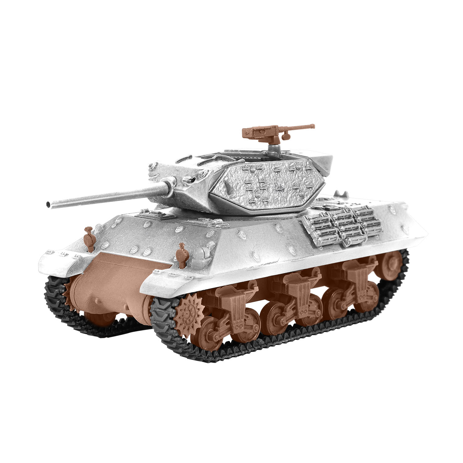 Die Cast Metal Turret, Gur Mantle, Gun Barrel & Upper Hull